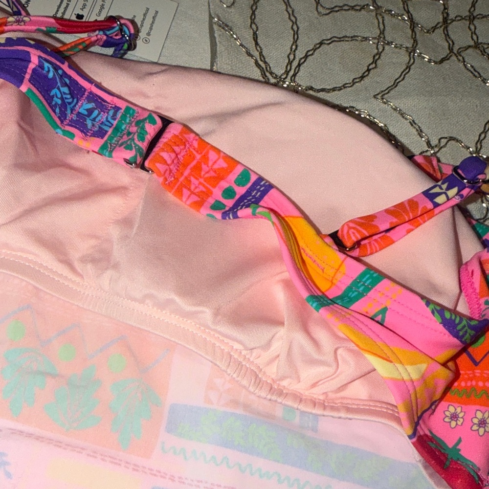 Cupshe Colorful Patchwork Bikini Set - Picture 5 of 6